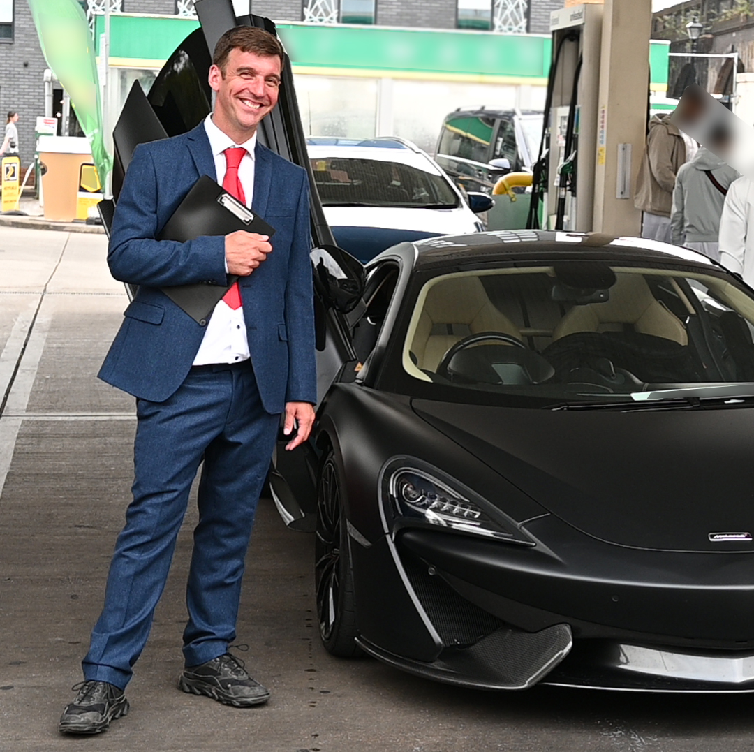 Jason Shepherd With His McLaren Transparent Background 300DPI.JPG